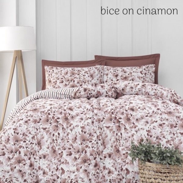 Постільна білизна Altinbasak Bice on cinamon ранфорс євро
