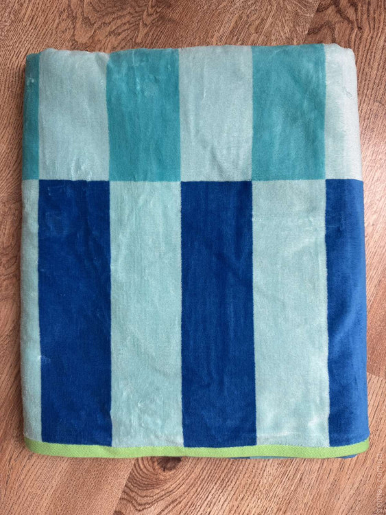 Пляжний рушник - пештемаль махра/велюр 105х180 см. модель 2