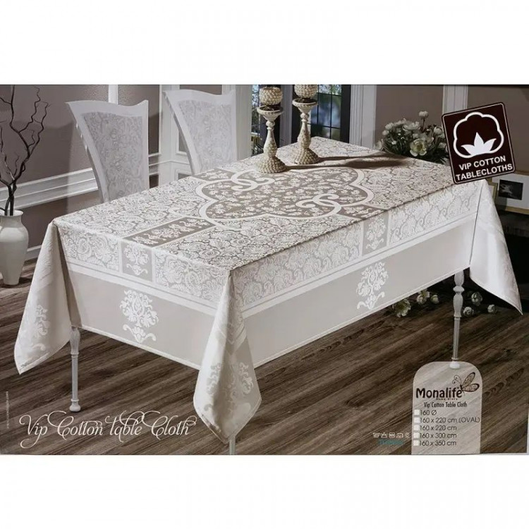 Скатерть Maison Royale MONALIFE VIP COTTON KREM 160x220 см