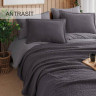 Покривало бавовняне Istanbul Zen Stone Antrasit 230x250 см з наволочками 50х70 см