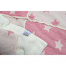 Плед микроплюш Barine Star Patchwork throw pink розовый 130x170 см 