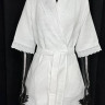 Вафельний халат жіночий Maison D'or Rochelle білий Вафельний халат жіночий Maison D'or Rochelle білий