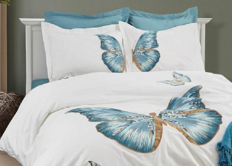 Постельное белье Dantela Vita Mariposa с вышивкой евро