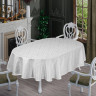 Скатерть овальная тефлоновая Maison Royale Nergis 160x220 см белая