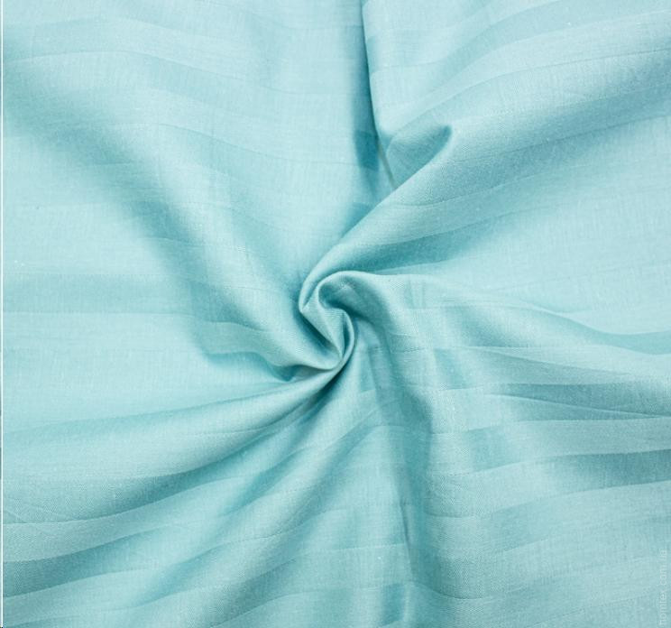Наволочка Mirson Satin Stripe 30-0015 Green Wave 50x70 см сатиновая