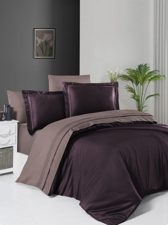 Постельное белье First Choice Satin de luxe purple-lilac евро