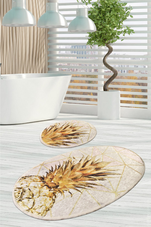 Набор ковриков для ванной Chilai Home Gold pine 60x100 см + 50x60 см 