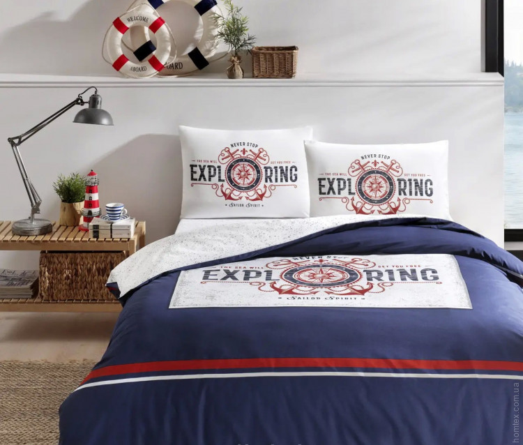 Постільна білизна TAC Ranforce Greedo lacivert полуторний Постільна білизна TAC Ranforce Greedo lacivert полуторний