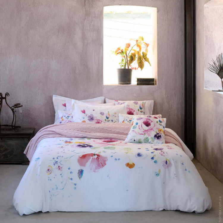 Постельное белье TAC Digital Clematis pembe евро