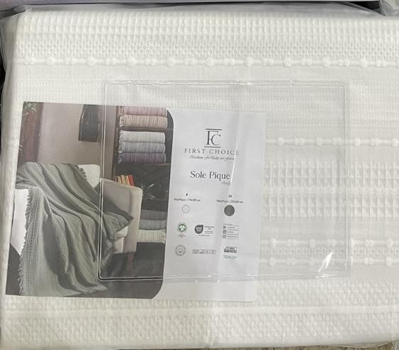 Простынь-пике First Choice Sole crem 220x240 см