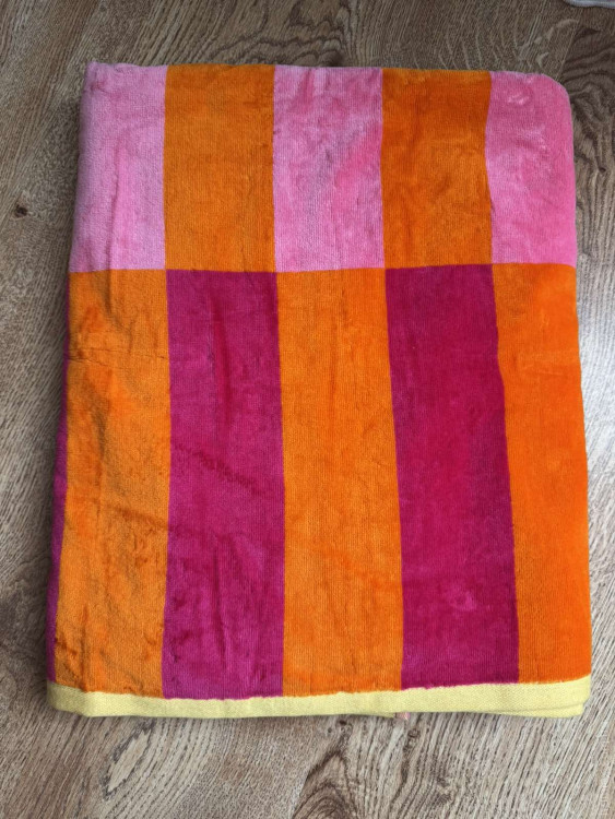 Пляжний рушник - пештемаль махра/велюр 105х180 см. модель 3