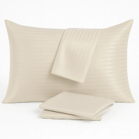 Наволочка U-tek Home Сатин Boston Ivory Beige Stripe 50х70 см