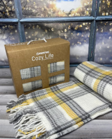 Плед хлопковый Merinos Cozy Life 180x220 см, модель 13