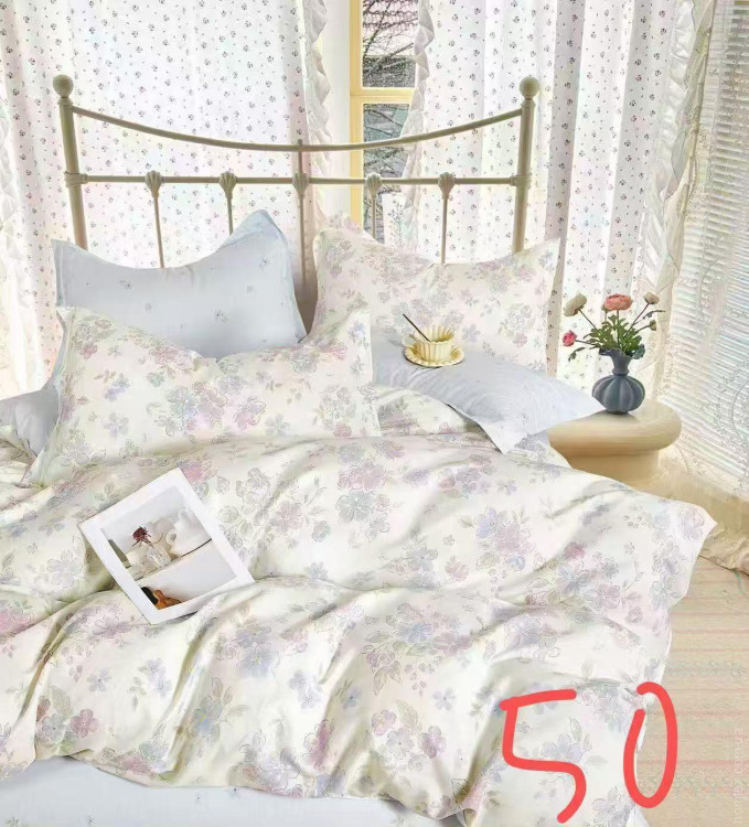 Постельное белье с летним одеялом Santfair евро, модель 50