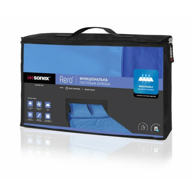 Постільна білизна Sonex Aero Blue Sapphire сімейний