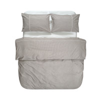 Постельное белье Lotus Home Premium Percale Stripe коричневый евро