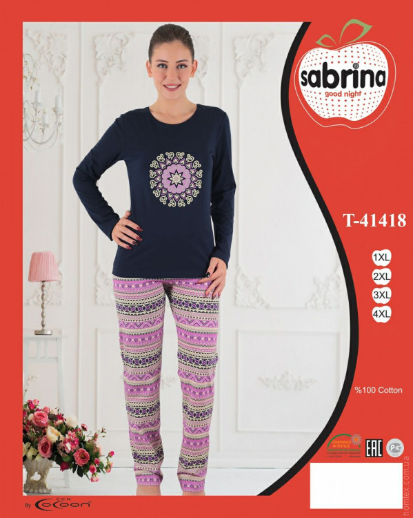 Пижама с брюками Sabrina sab 41418