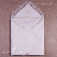Крыжма для крещения Battesimo Белла молочная