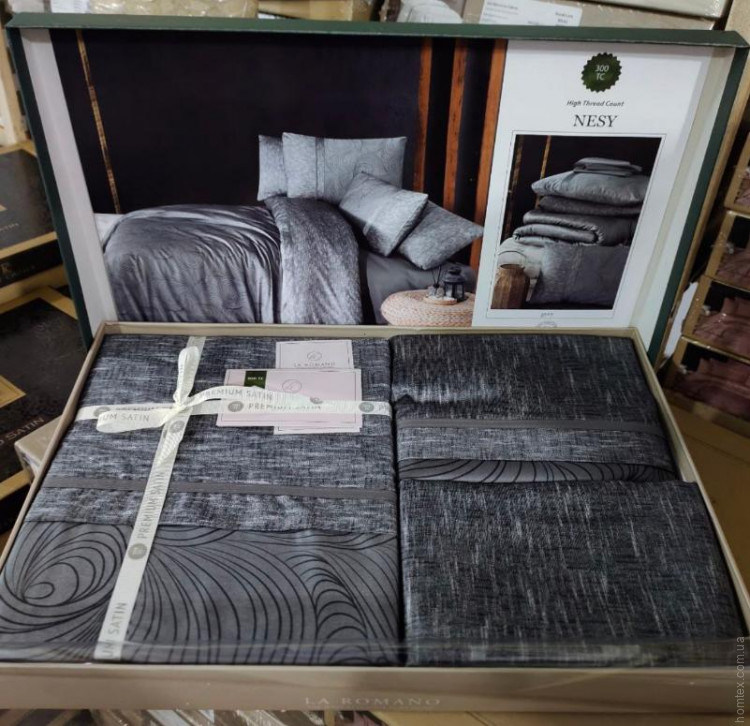 Постельное белье La Romano Nesy Grey евро