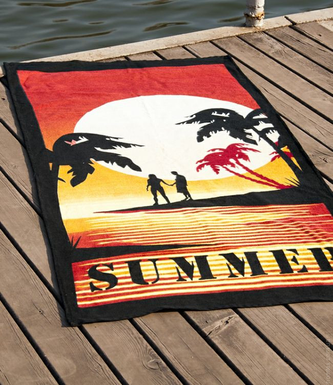 Пляжное полотенце Vende Sumer велюр 75x150 см