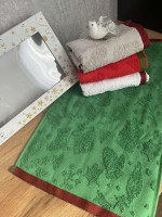 Новорічний набір серветок жакардових Gold Soft Life з 4-х штук 30х50 см