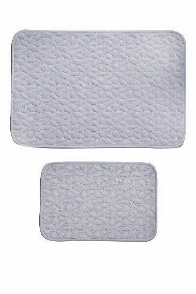 Набор ковриков IzziHome Lux Suffy Gri 40x60 см + 60x90 см 