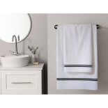 Рушник MieCasa Milano beyaz siyah 85x145 см