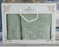 Набор махровых полотенец Mame Lorens из 2 шт 50х90 см + 70х140 см, модель 16