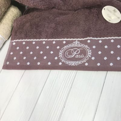 Набор махровых полотенец Sweet dreams Paris из 6 шт. 50х90 см