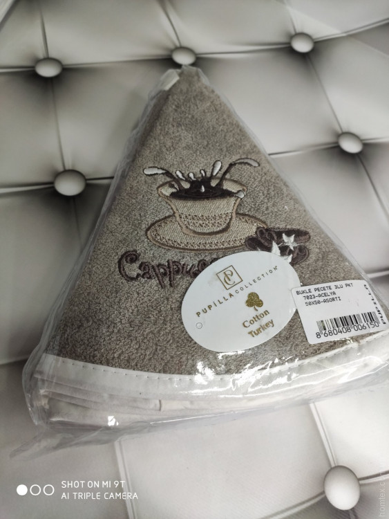 Набор круглых кухонных полотенец Pupilla из 3 -х шт. 50x50 см, модель 2
