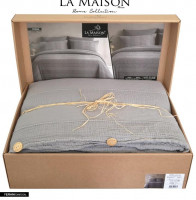 Постельное белье La Maison Feran Charcoal из муслина евро
