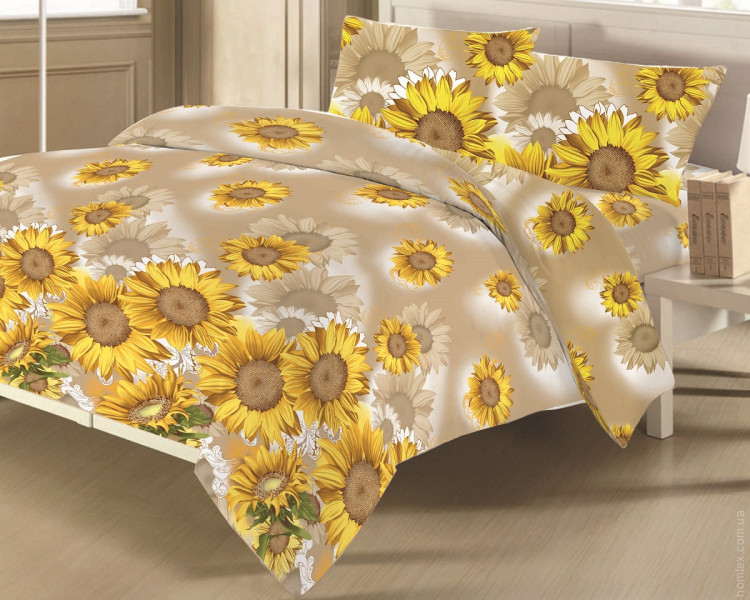 Постельное белье Zastelli 8385 Подсолнухи бязь двуспальный Постельное белье Zastelli 8385 Подсолнухи бязь двуспальный