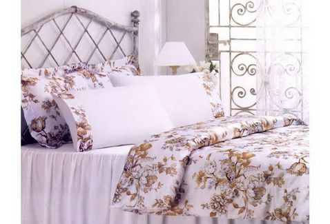 Постельное белье Tivolyo Home Fiorista cream евро