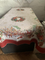 Скатертина гобеленова новорічна Alltex 140x220 см модель 6