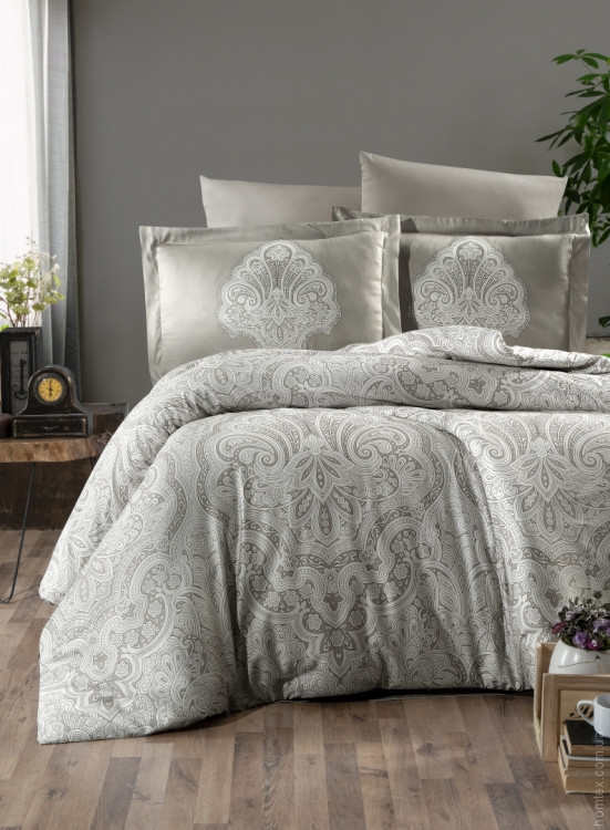 Постельное белье First Choice Milena beige евро