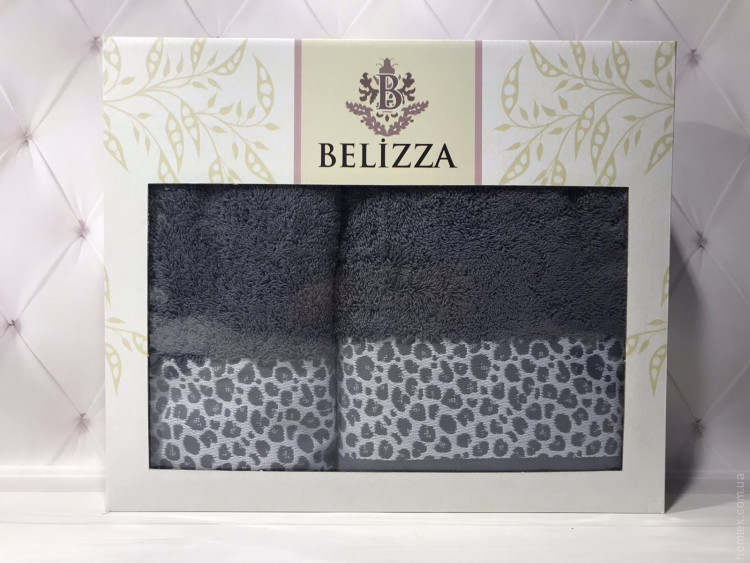 Набор махровых полотенец Belizza из 2 штук 50x90 см+70x140 см, модель 42