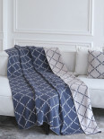 Плед La Modno Diamond Blueberry-Beige 150x200 см