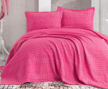 Покрывало с наволочками Eponj Home пике Laden fusya фуксия 230x240 см