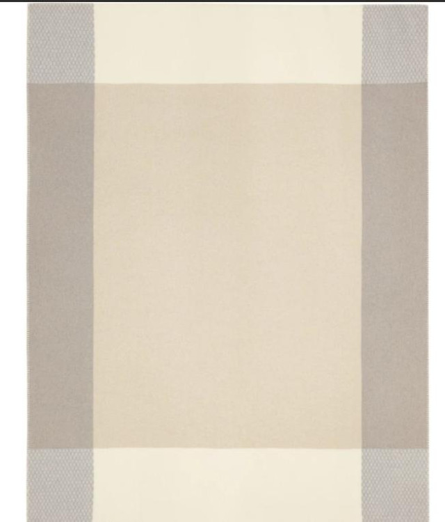 Плед Biederlack вовняний Plaid Frame Nature 150х200 см