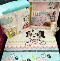 Постільна білизна Cotton Box Dalmacyali Mint фланель для новонароджених