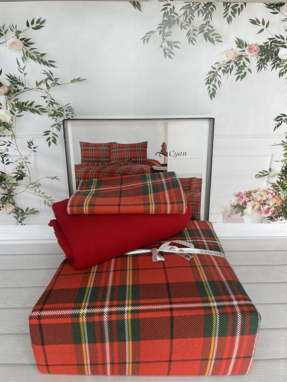 Постільна білизна Belizza Фланель Сyan полуторний