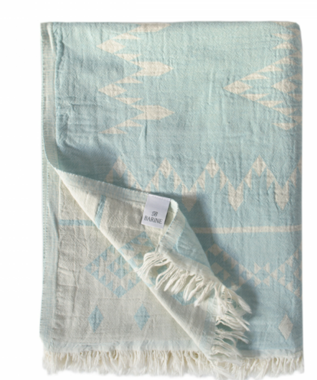 Плед-покрывало Barine Kilim Throw Mint 130x170 см