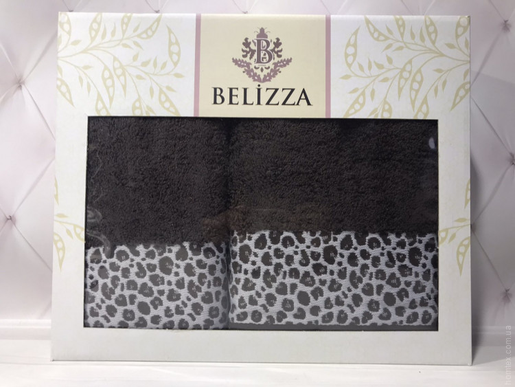 Набор махровых полотенец Belizza из 2 штук 50x90 см+70x140 см, модель 43