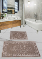 Набор ковриков для ванной комнаты Diva Sultana Brown 60x100+50x60 см