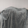 Мягкий плед из микрофибры в полоску Colorful Home 200x220 см серый
