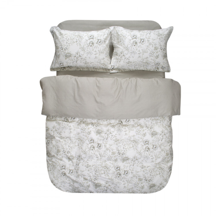 Постільна білизна Lotus Home сатин Wesiya оливковий євро