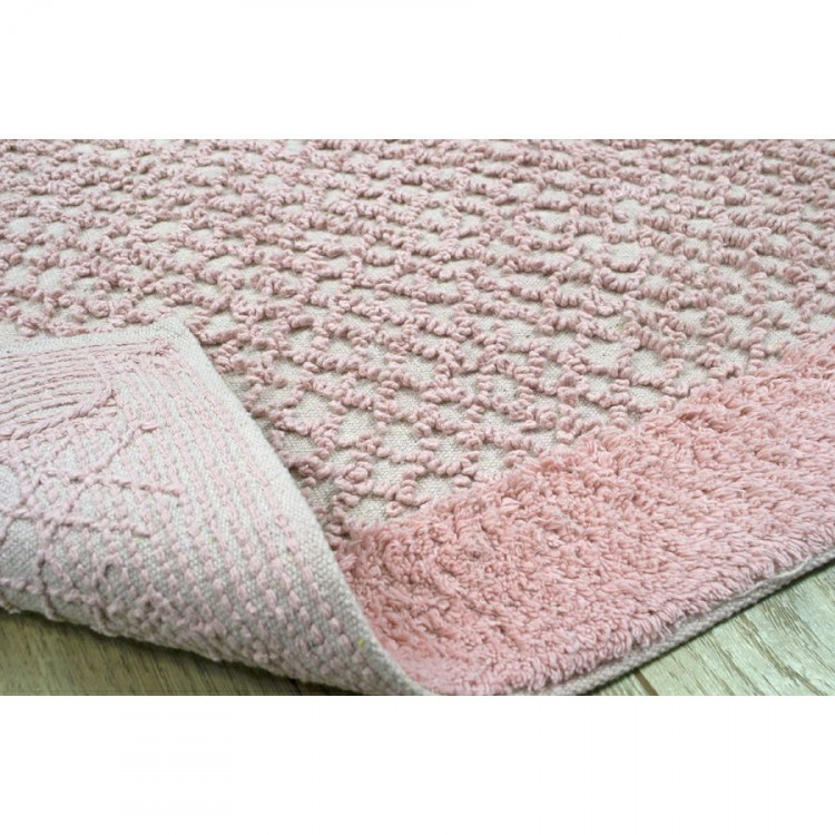 Килимок для ванної Irya Waffles pink (рожевий) 60x120 см