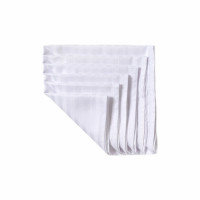 Набір столових серветок Iris Home Білий сатин страйп 1х1 35х35 см із 6 шт.
