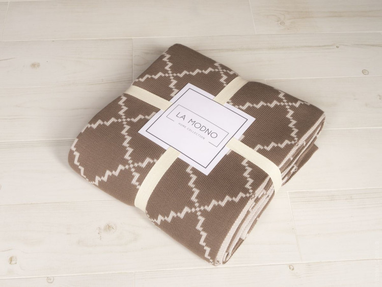 Плед La Modno Diamond Dark Beige-Beige 150x200 см