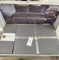 Покрывало жаккардовое Moda Box Belkis 240x260 см серое с наволочками